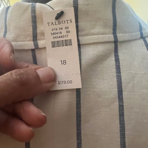 100% Fully Lines Linen Blazers - Picture 9 of 13